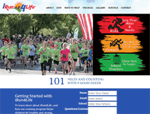 Tablet Screenshot of irun4life.com